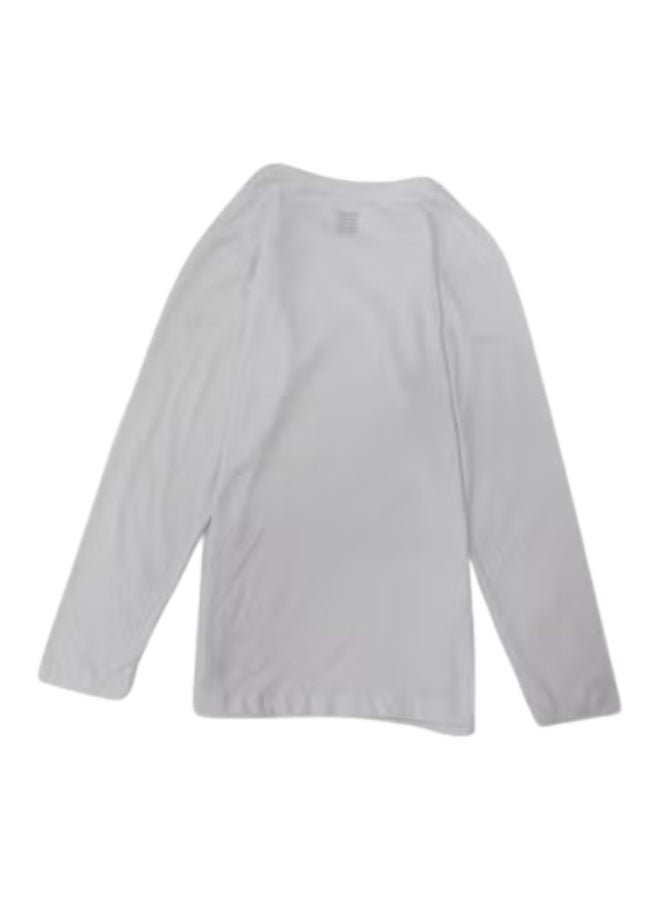 جونيور قميص داخلي أبيض بأكمام طويلة - Image 2