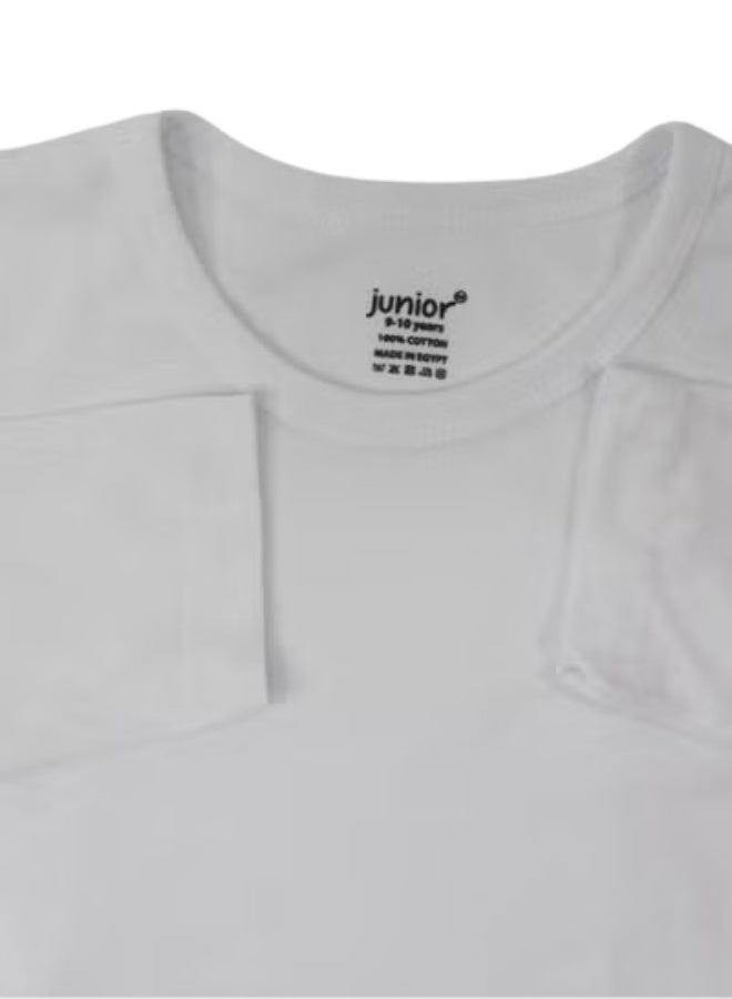 جونيور قميص داخلي أبيض بأكمام طويلة - Image 3