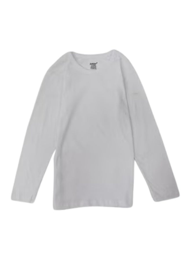 جونيور قميص داخلي أبيض بأكمام طويلة - Image 1