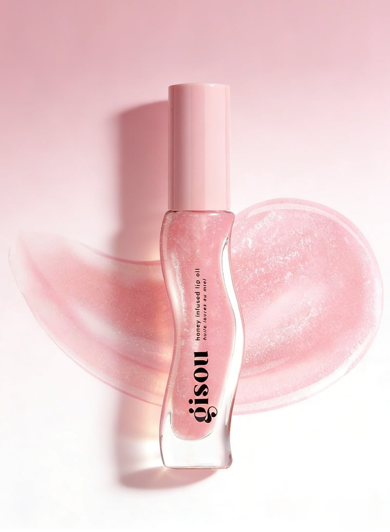 جيسو زيت مرطب للشفاه غني بالعسل، مرطب مغذي للشفاه الجافة، يمنح لمعاناً عالياً وملمساً ناعماً، بلون وردي شفاف لامع، برائحة البطيخ المنعشة، 8 مل. - Image 1