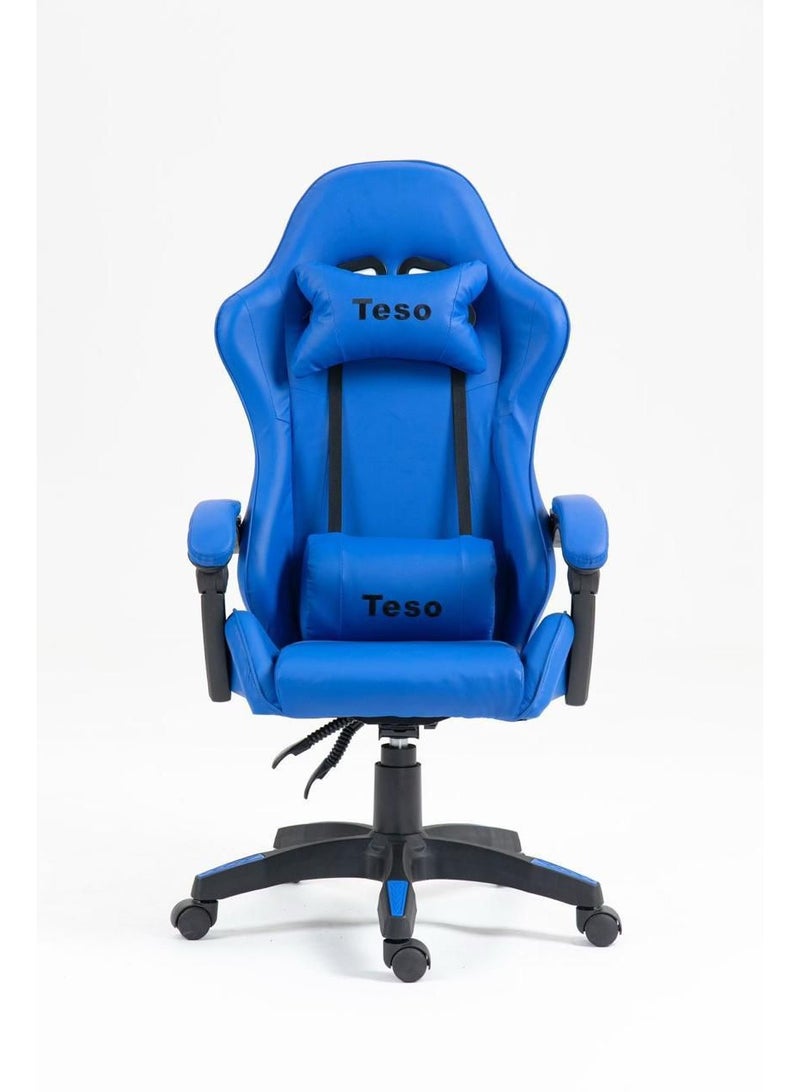 Teso Gaming Chair Adjustable Computer Chair PC Office PU Leather High Back Lumbar Support