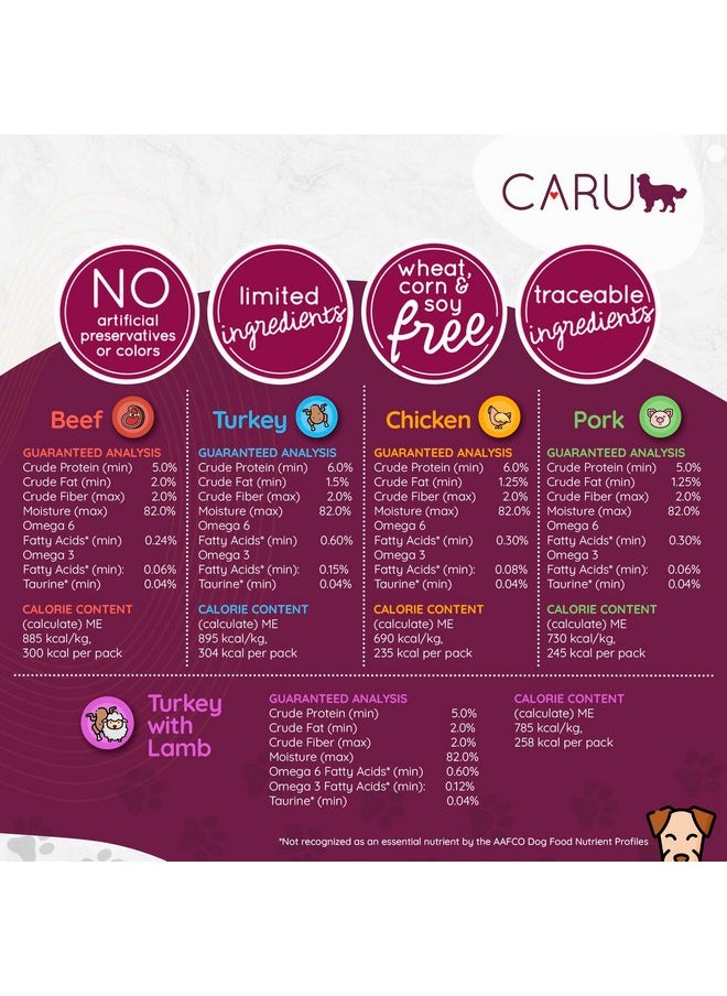 CARU - Caru Real Beef Stew for Dogs, Natural Adult Wet Dog Food with Added Vitamins & Minerals, Free From Grain, Wheat & Gluten (Pack of 12) - Image 1