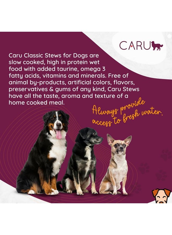 CARU - Caru Real Beef Stew for Dogs, Natural Adult Wet Dog Food with Added Vitamins & Minerals, Free From Grain, Wheat & Gluten (Pack of 12) - Image 1