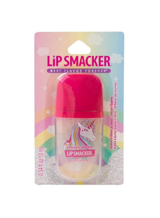Lip Smacker Sparkle & Shine Lip Gloss Blendable Glitter High Shine Moisturizing Formula Crueltyfree Unicorn Sparkle - Image 1