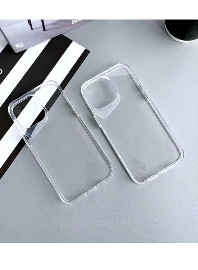 ديفون جراب جير 4 موبايل ايفون 15 برو (iPhone 15 Pro) مضاد للصدمات, غطاء حماية مضاد للخدش, مصنوع من البولي يورثين الحراري عالي الجودة - شفاف - Image 2