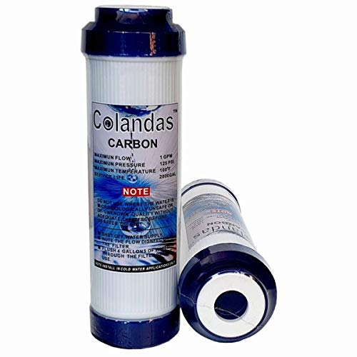 COLANDAS 10 Inch GAC Carbon genuine 1200 iodine Carbon Water Filter Blue - Image 1