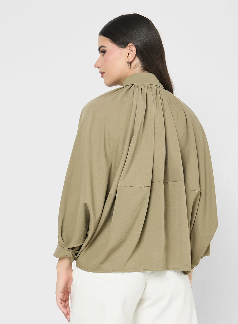 جينجر Draped Statement Jacket