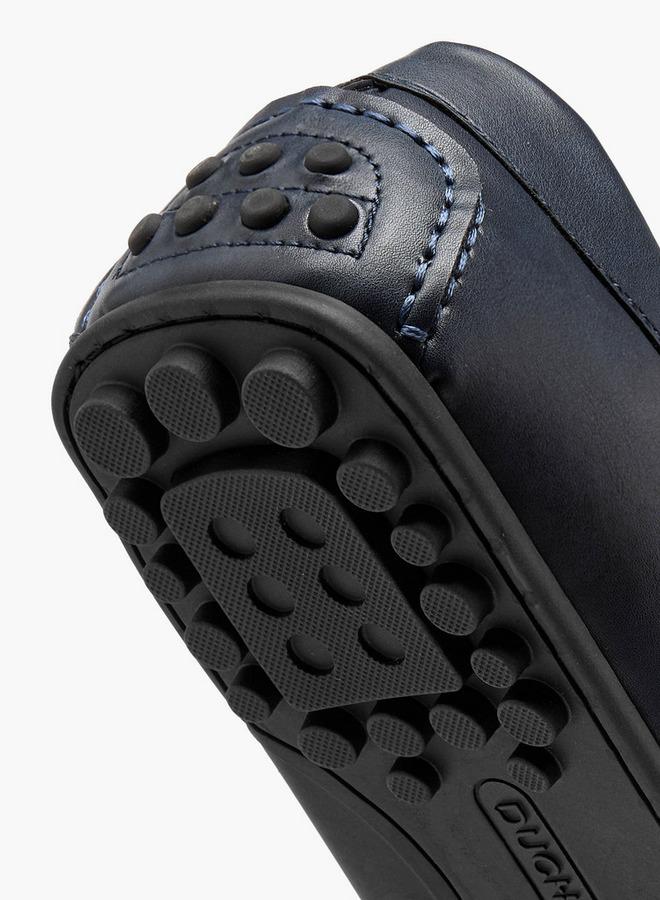 DUCHINI Men Monogram Print Slip-On Loafers - Image 5