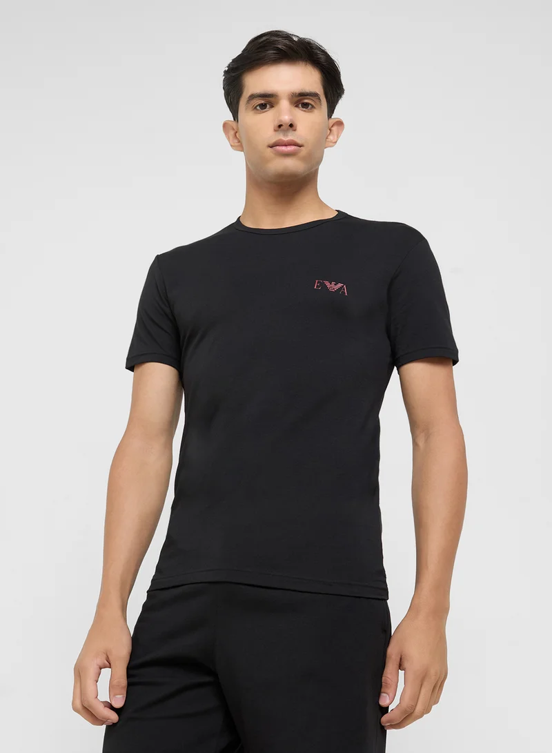 EMPORIO ARMANI 2 Pack Of Logo Crew Neck T-Shirt