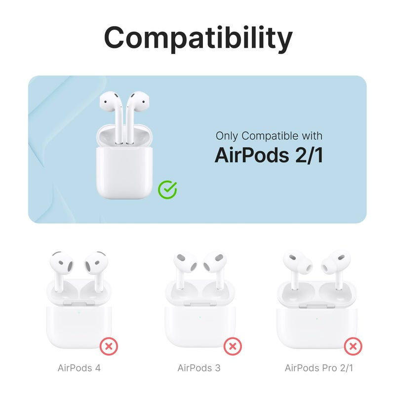 Catalyst Waterproof Case for AirPods 2nd Generation and AirPods 1st Generation - Wireless and USB-C Charging High Drop Protection AirPod Gen 2 and Gen 1 Case with Carabiner, One Piece Design - Image 2
