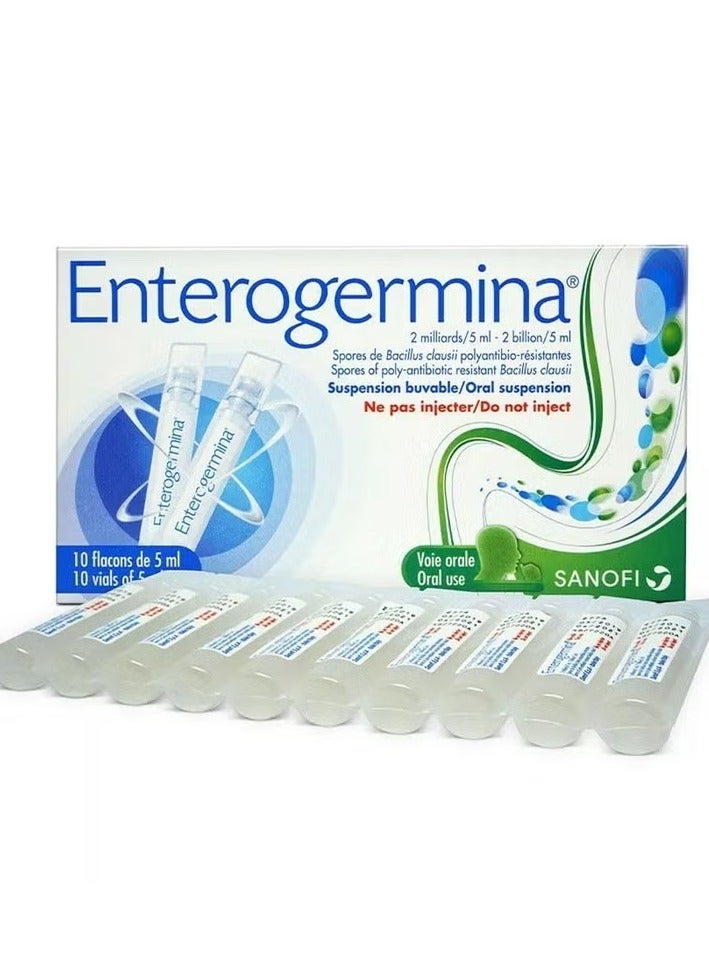 Enterogermina 2 Billion/5ml Suspension Oral Vials 10s - Image 1