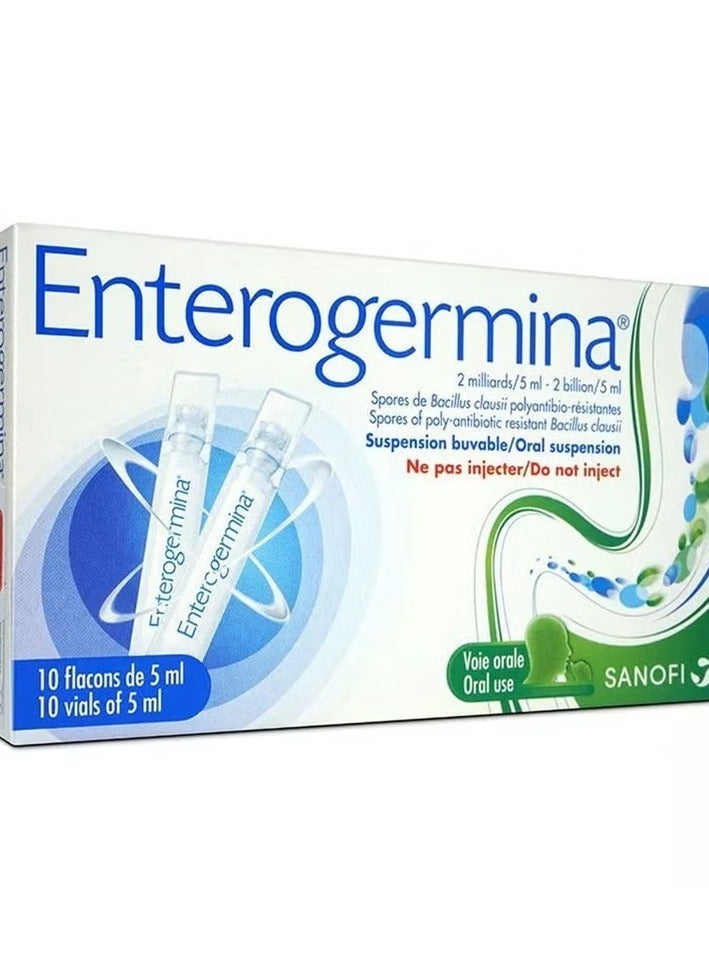 Enterogermina 2 Billion/5ml Suspension Oral Vials 10s - Image 2