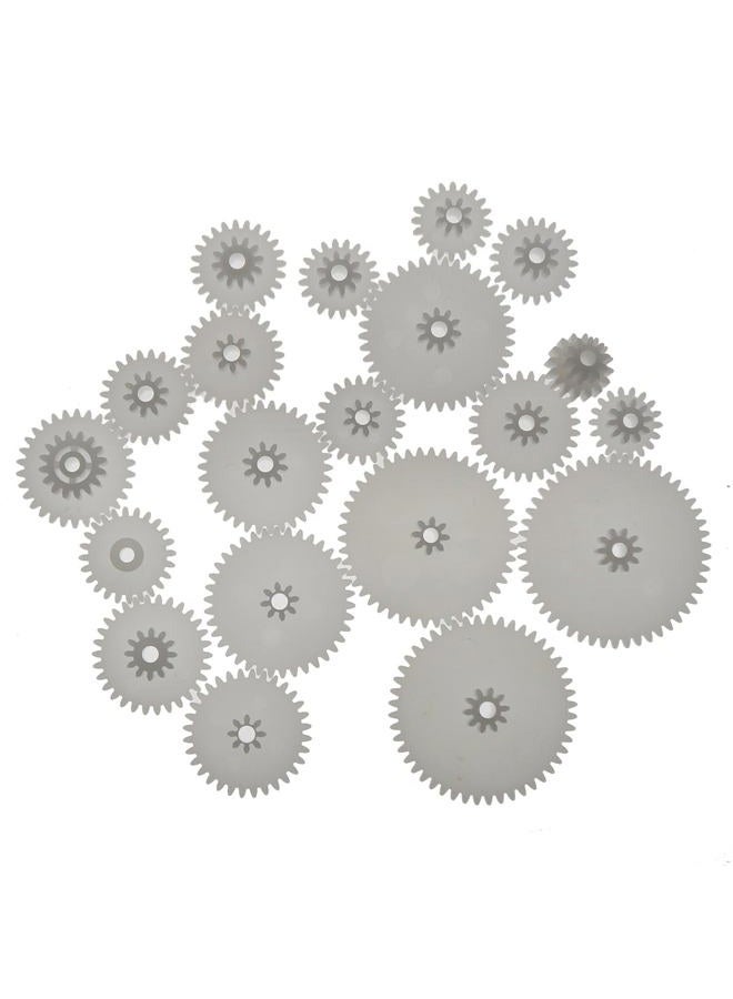 MEETOOT 75PCS Gear Kit Transmission Cylindrical Plastic Motor Gear Kit Suitable for DIY Model Tech Build and DIY Car and Robot - Image 3