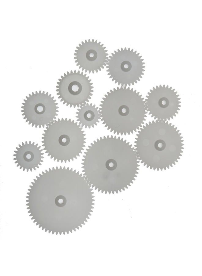 MEETOOT 75PCS Gear Kit Transmission Cylindrical Plastic Motor Gear Kit Suitable for DIY Model Tech Build and DIY Car and Robot - Image 2