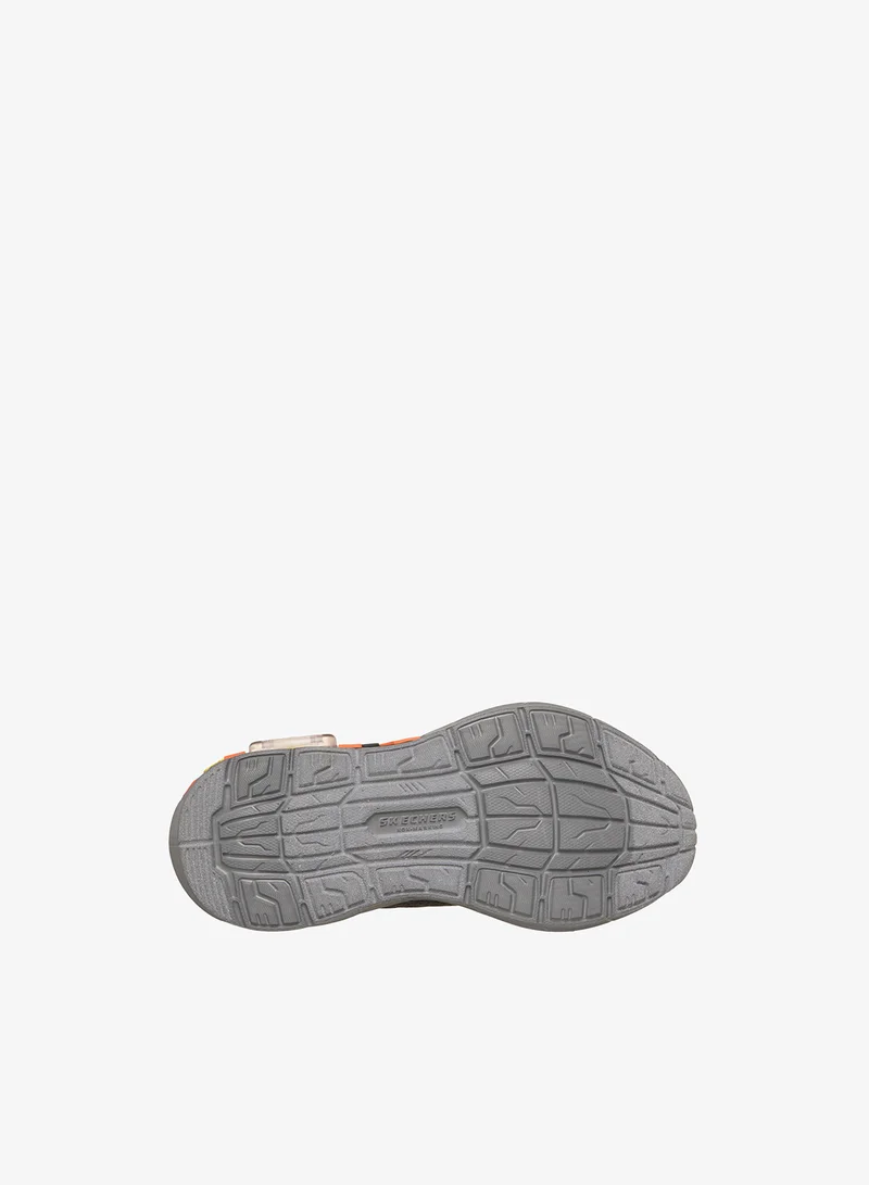 Skechers BLACK, BLUE, & ORANGE SYNTHETIC / TEXTILE / YELLOW TRIM Kids Garage for Men | Best Price UAE