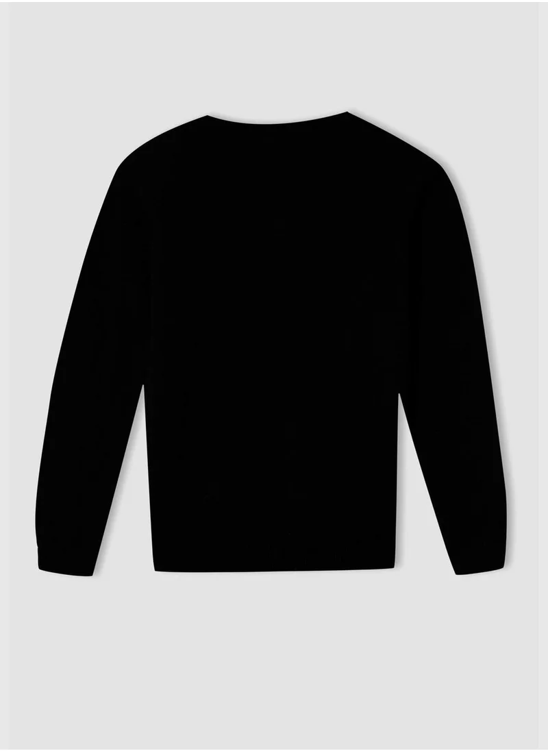 DeFacto Slim Fit V-Neck Knitted Jumper