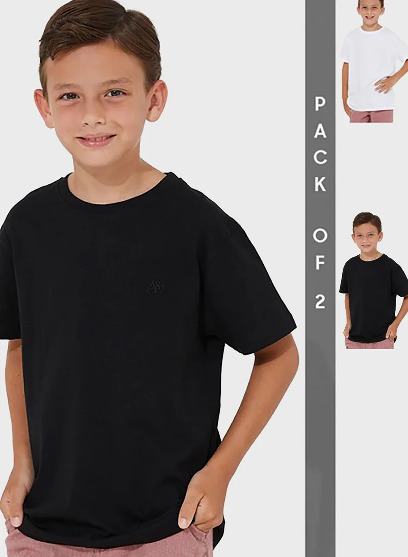 Aeropostale Kids 2 Pack Essential T-Shirt