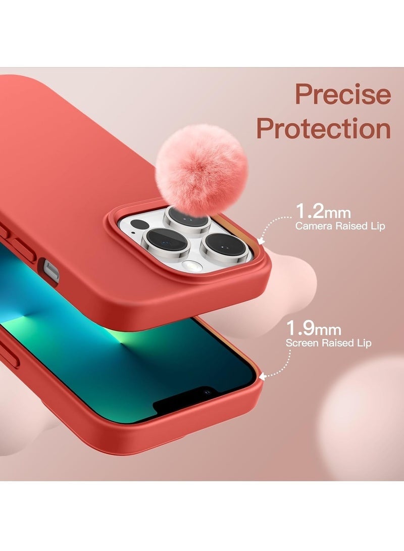 LEDIN Silicone Case for iPhone 13 Pro Max Silky Soft Touch Full Body Protective Phone Case Shockproof Cover with Microfiber Lining - Image 4