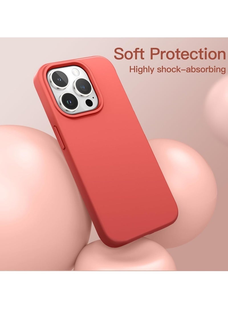 LEDIN Silicone Case for iPhone 13 Pro Max Silky Soft Touch Full Body Protective Phone Case Shockproof Cover with Microfiber Lining - Image 3