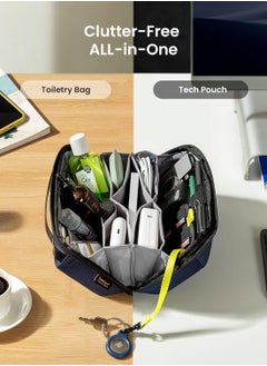 Tomtoc Navigator-T13 Electronic Organizer Accessory Pouch for MacBook Charger, Cables, Power Bank, Hard Drive, Cords, Water-resistant Storage Bag with Removable Card Slots for USB Adapter, Memory Card  - Image 4