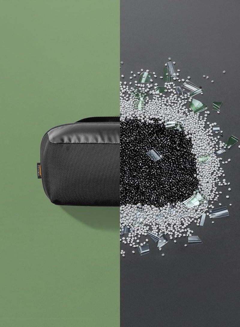 Tomtoc منظم إلكتروني Navigator-T13 سعة 2.4 لتر لحقيبة ملحقات شاحن ماك بوك، الكابلات، بنك الطاقة، القرص الصلب، الأسلاك، حقيبة تخزين مقاومة للماء مع فتحات بطاقات قابلة للإزالة لمحول USB، بطاقة الذاكرة - Image 5