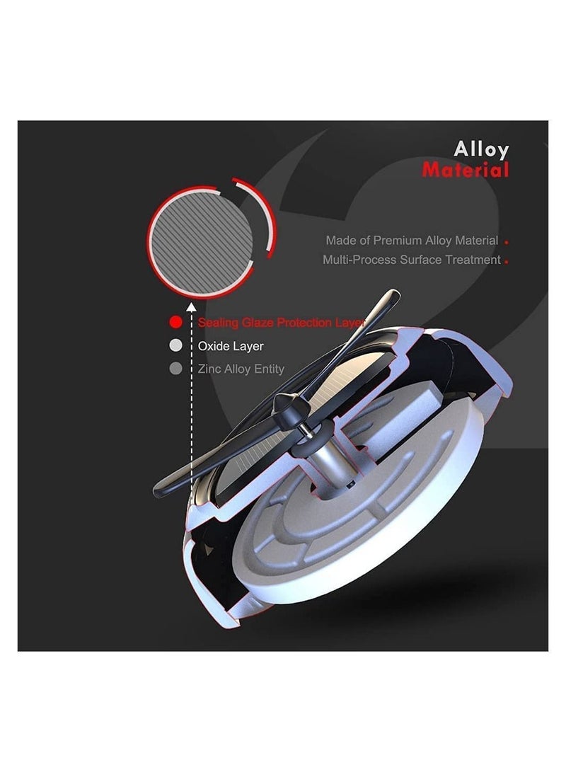 Y&D Car Air Freshener Solar Energy Rotating Cologne Aromatherapy Diffuser Interior Decoration Accessories for (Gray)  - Image 4