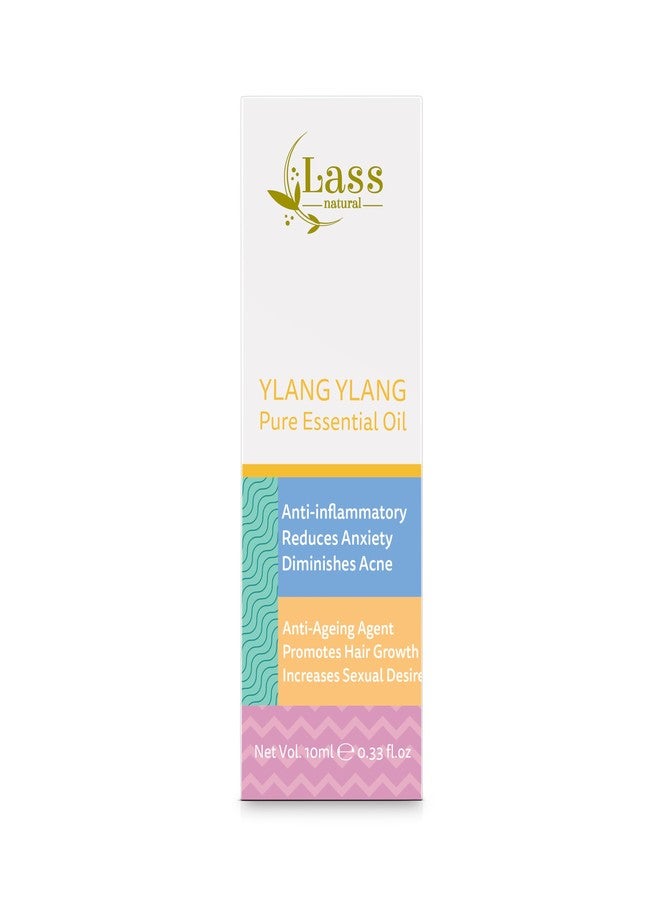 Lass Natural Ylang Ylang Pure Essential Oil |Diminishes Acne |Hydrating -10Ml - Image 3