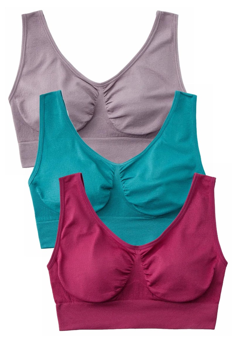 Hiking Gril Women's Comfort Wirefree Bralette Unpadded Sleep Yoga Bra D3P M - Image 1