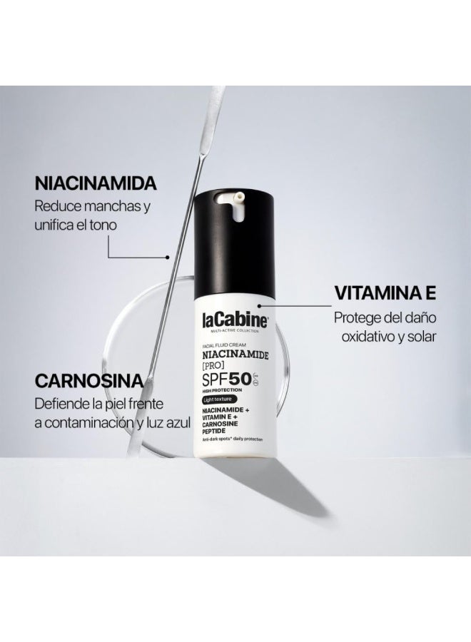 La Cabine Niacinamide [Pro] Facial Fluid Cream SPF50 - 30 ml - Image 2