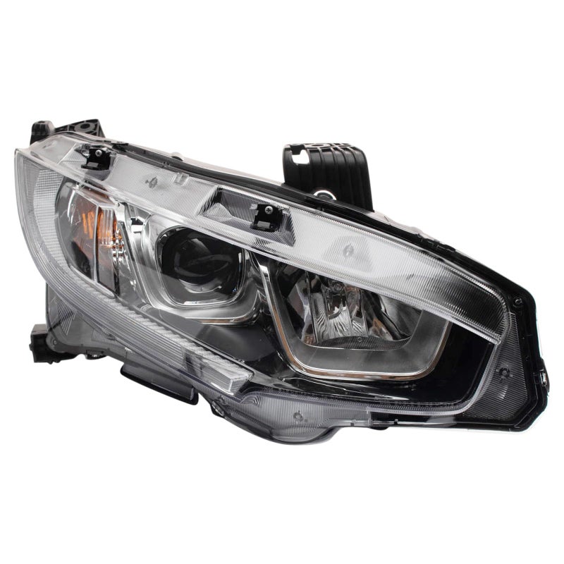 TRQ Passenger Side Headlight Assembly Halogen Composite Compatible with 20162020 Honda Civic HO2503173