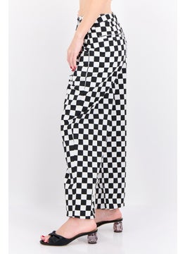 VANS Women Regular Fit Checked Pants, Multicolor  - Image 2