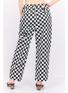 VANS Women Regular Fit Checked Pants, Multicolor  - Image 3
