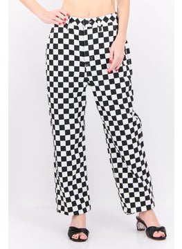 VANS Women Regular Fit Checked Pants, Multicolor  - Image 1