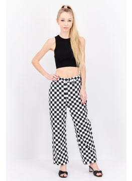 VANS Women Regular Fit Checked Pants, Multicolor  - Image 4