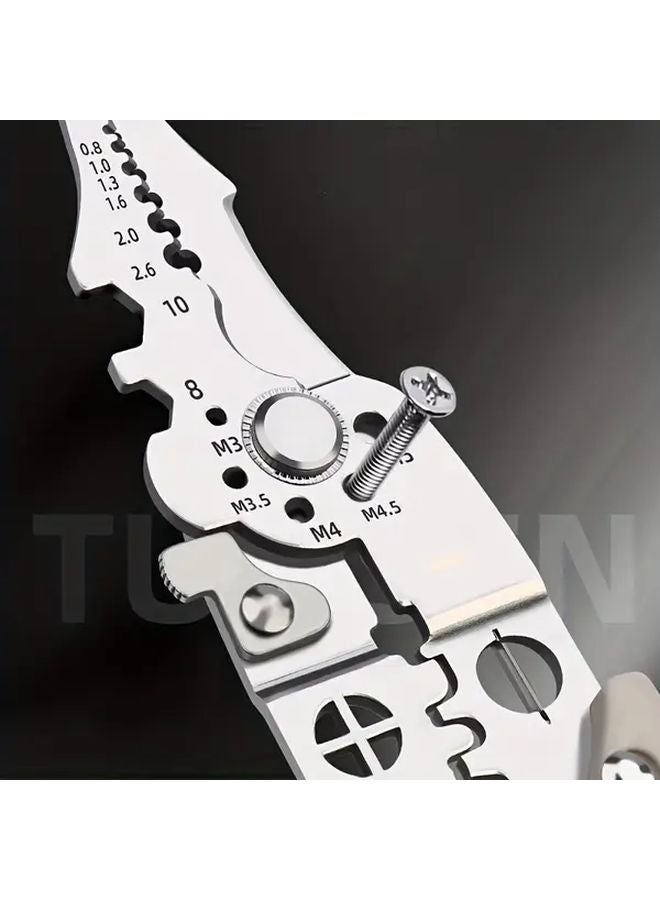 Multifunction Heavy Duty Wire Stripper Cutter Crimper All In One Tool For Electricians - Image 1