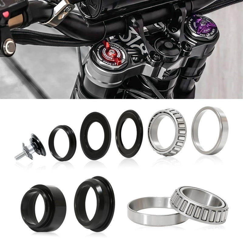 Tordale Upgraded Motorcycle Headset Fork Bearing Kit for Surron Light Bee X/S, Sur Ron Off - Road Dirtbike Original Motorcycle Accessories, Tapered Roller Bearing Kit, Sur - Ron Parts - Image 1