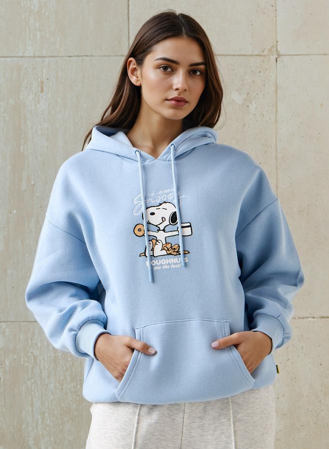 SP Characters Hooded Sweatshirt With Snoopy Print - Image 1
