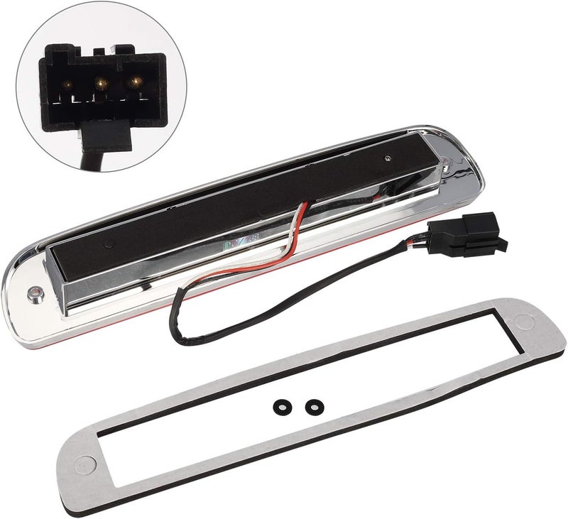 Partsam High Mount Stop Light Third 3rd Brake Light Replacement for F250 F350 F450 F550 Super Duty 1999 to 2016 / Ranger/B series LED Rear Cab Roof Center Mount Brake Stop Tail Cargo Light Lamp (Red) - Image 4