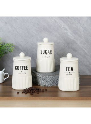 Princess 3-Piece Ceramic Storage Jar Set With Silicon Ring , 3X850Ml, 10X10X17.5 Cm - pzsku/Z45B03B092C27E7279788Z/45/_/1716887973/877ea119-9ceb-4b61-a805-9a728baf798d