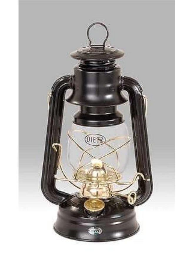 Dietz Dietz Original 76 Oil Lamp Burning Lantern Black with Gold Trim 