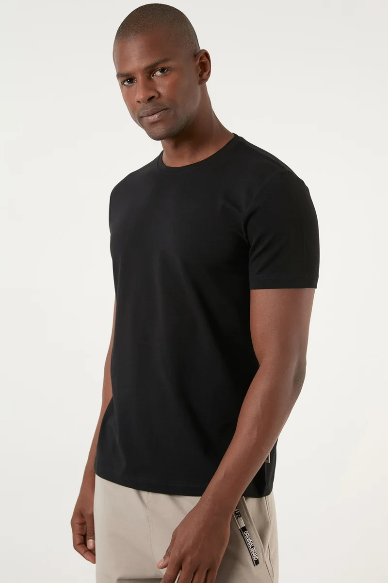 Exxe Cotton Regular Fit Crew Neck Basic T Shirt Men's T Shirt MODJ000B