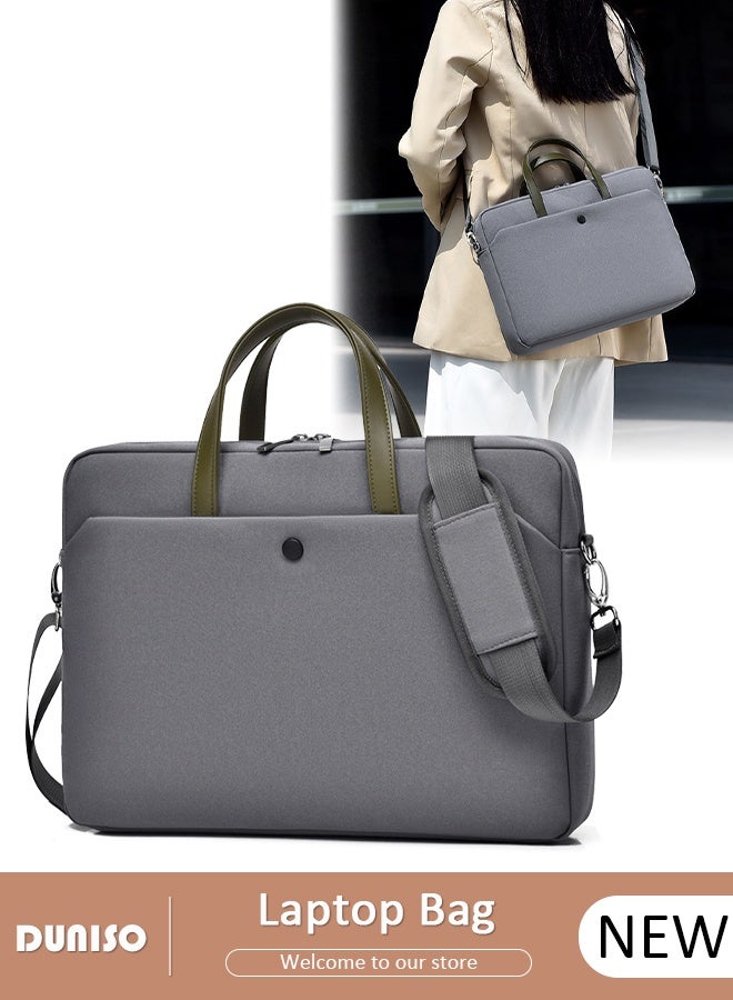 DUNISO 15.6 Inch Laptop Bag Lightweight Computer Bag Travel Business Handbag Briefcase Water Resistance Shoulder Messenger Bag for Men and Women Work Office - Image 1