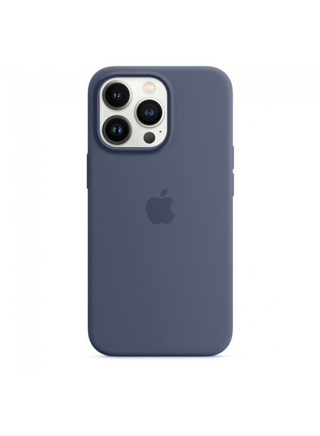 غطاء حماية سيليكون لجهاز iPhone 13 Pro Max (6.7 بوصة) أزرق داكن - Image 1