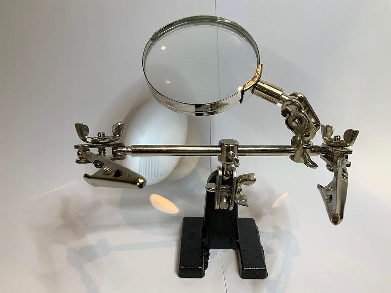 Magnifier With Hand Clamp Tool, 3X, Lenzs Size: 60Mm