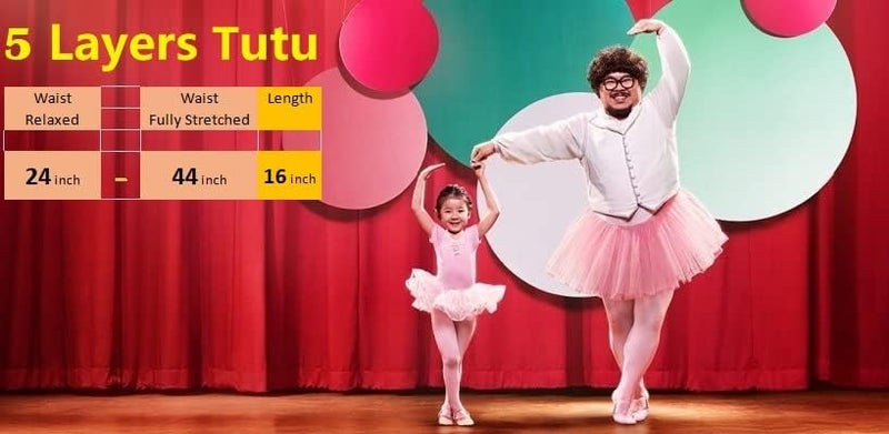 v28 Women's, Teen, Adult Classic Elastic 3, 4, 5 Layered Tulle Tutu Skirt - Image 5