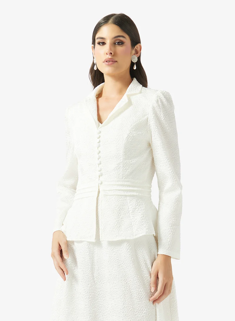Khizana  Lace Peplum Top & Skirt Set for Women | Best Price UAE