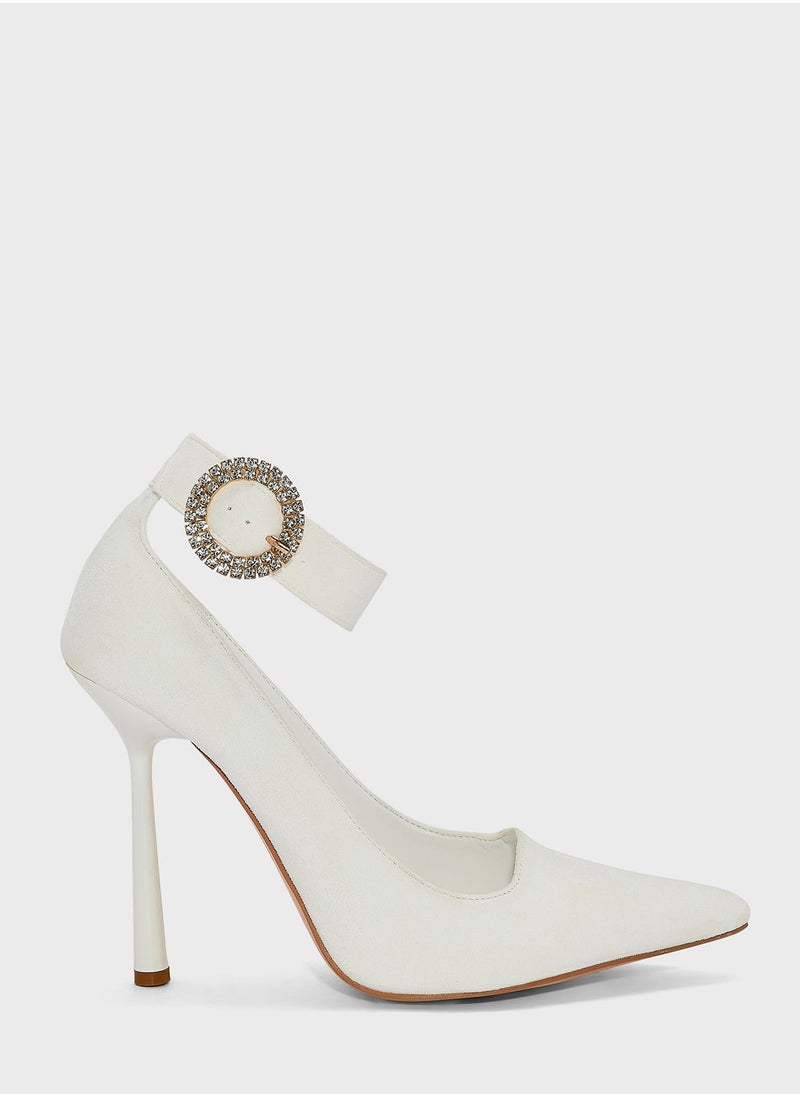 ELLA - Jewelled Tie-Around  Pumps - Image 1