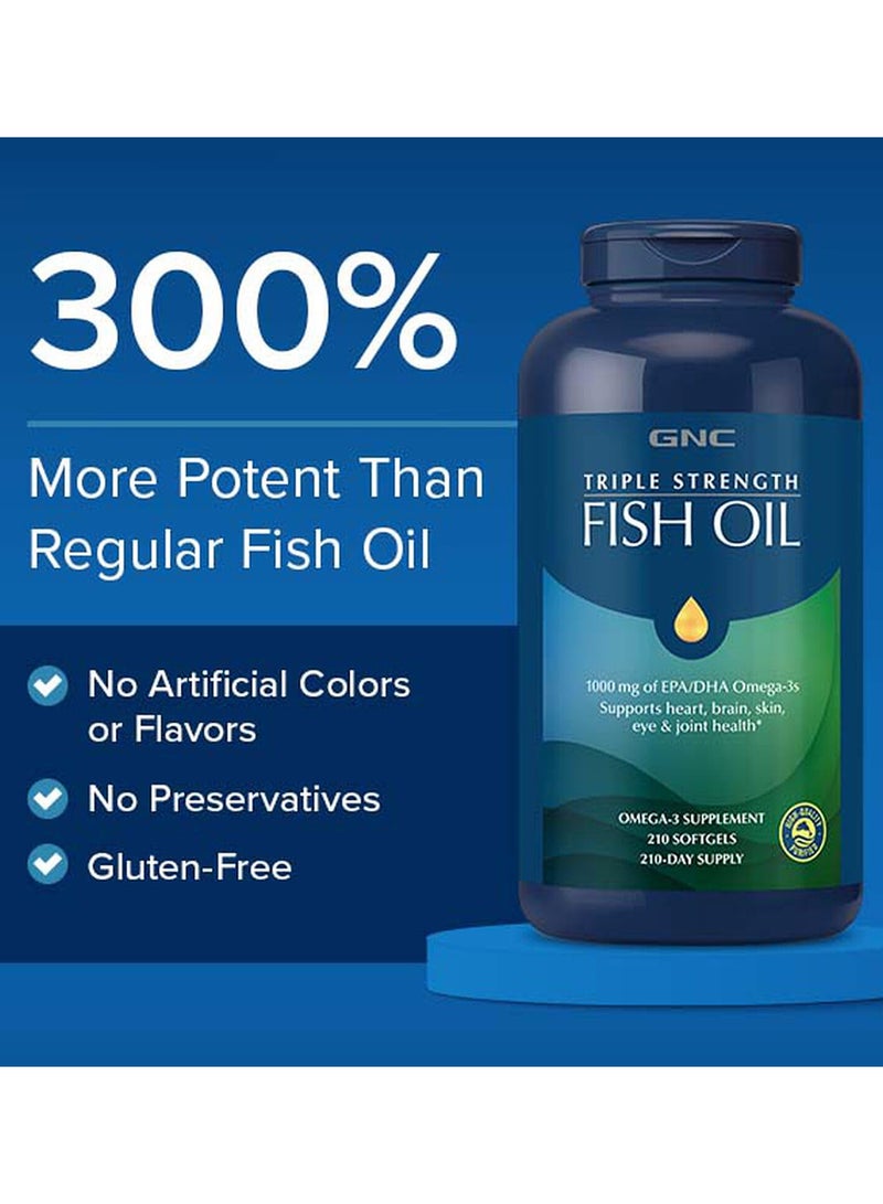 GNC Triple Strength Fish Oil 1000mg 30 counts - Image 4