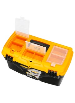 MANO Classic Tool Case with Organizer,‎53.5 x 29.1 x 20cm, Polypropylene, Black/Orange, 21  - Image 3