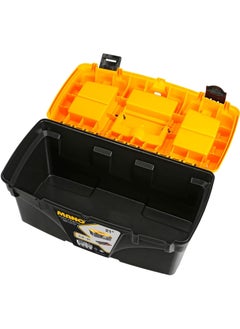 MANO Classic Tool Case with Organizer,‎53.5 x 29.1 x 20cm, Polypropylene, Black/Orange, 21  - Image 4